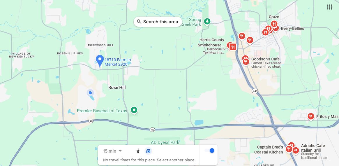 Rosehill Tiny Homes community Location