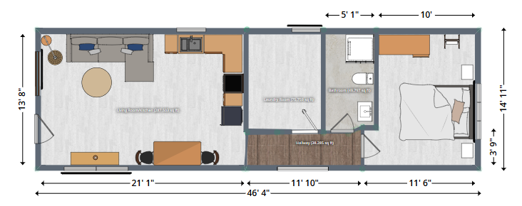 Rosehill Tiny Homes - Floor Plan